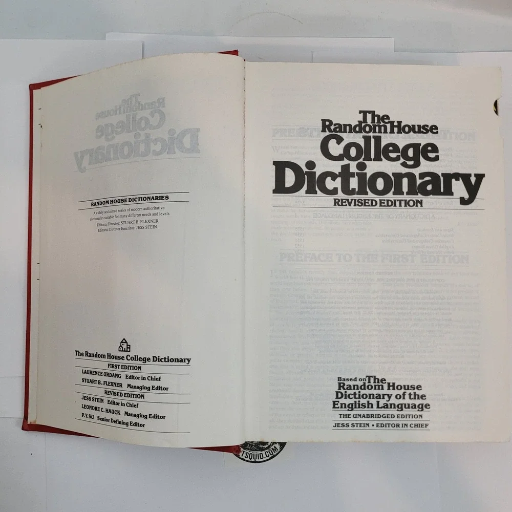 Random House College Dictionary Revised Edition English Hardcover Thumb Indexed
